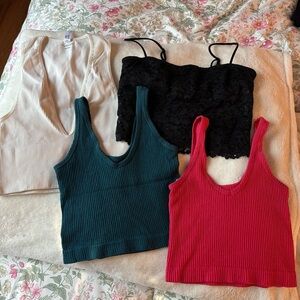 BUNDLE (4) Urban Outfitters Out From Under Seamless Tops - Size Small
